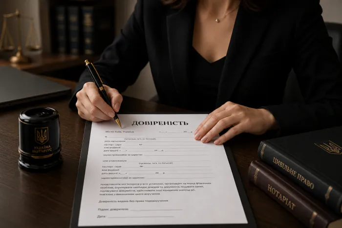 Signing a power of attorney