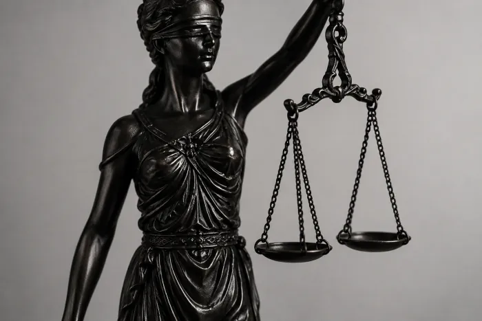 Lady Justice holding scales
