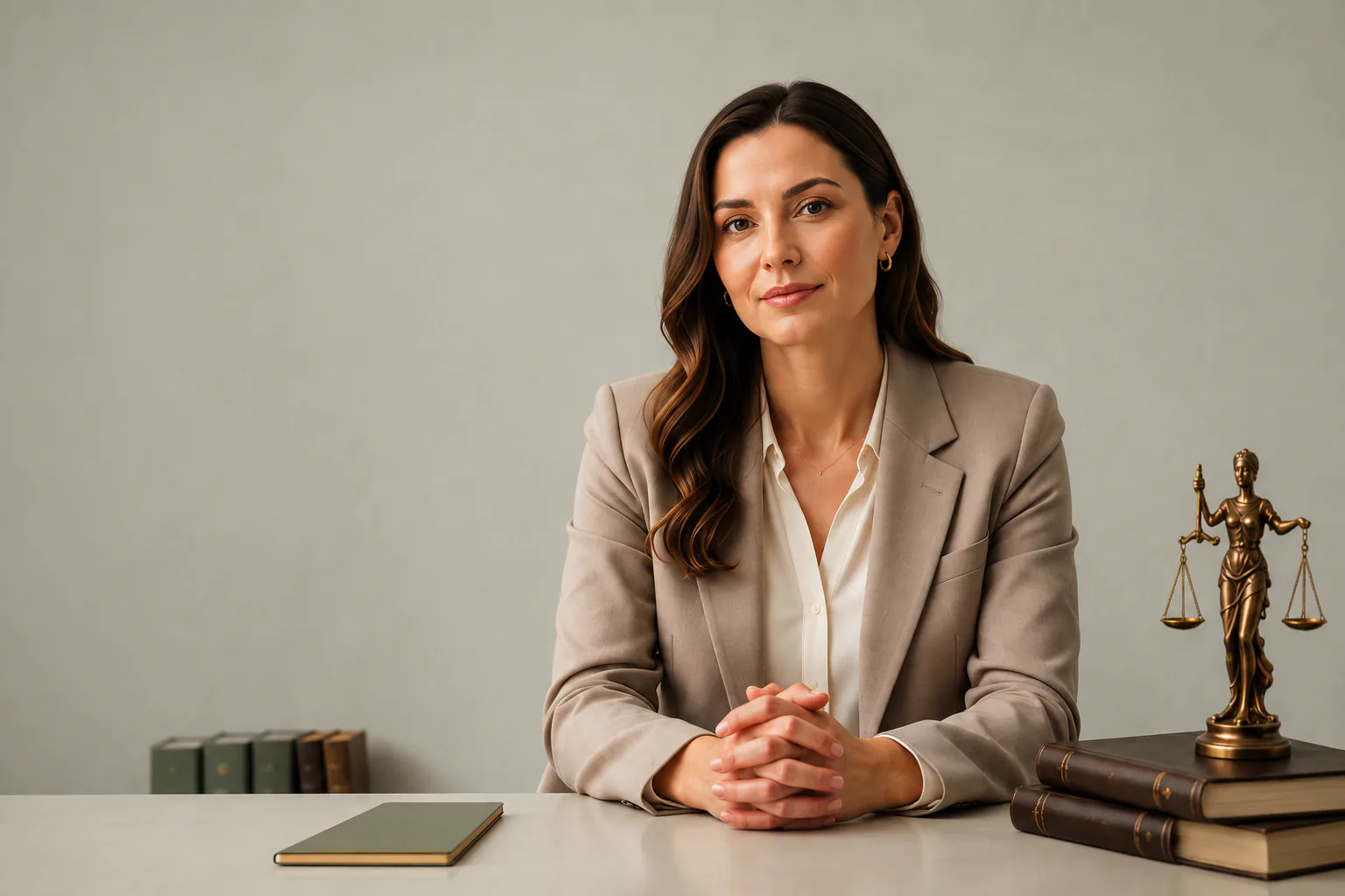 Iryna Melnyk at her desk